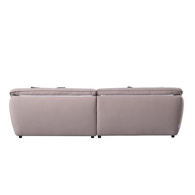 Brisbane 4-Seater Fabric Sofa - Taupe - With 5-Year Warranty